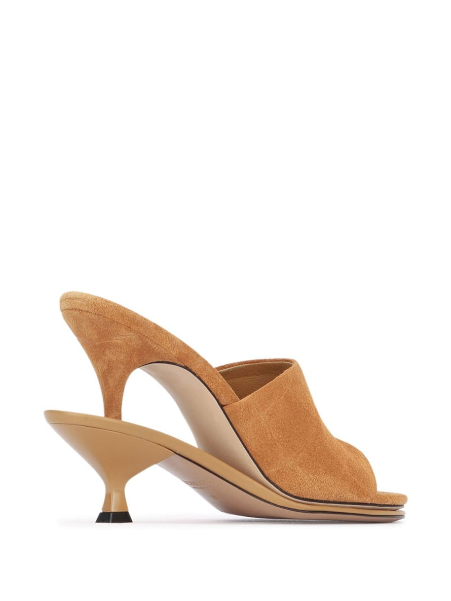 JACQUEMUS Les Double Mules In Camel