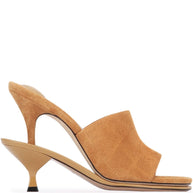 JACQUEMUS Les Double Mules In Camel