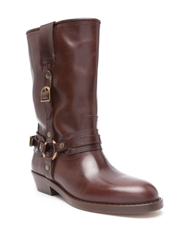 Isabel Marant Heiko Leather Boots - Brown