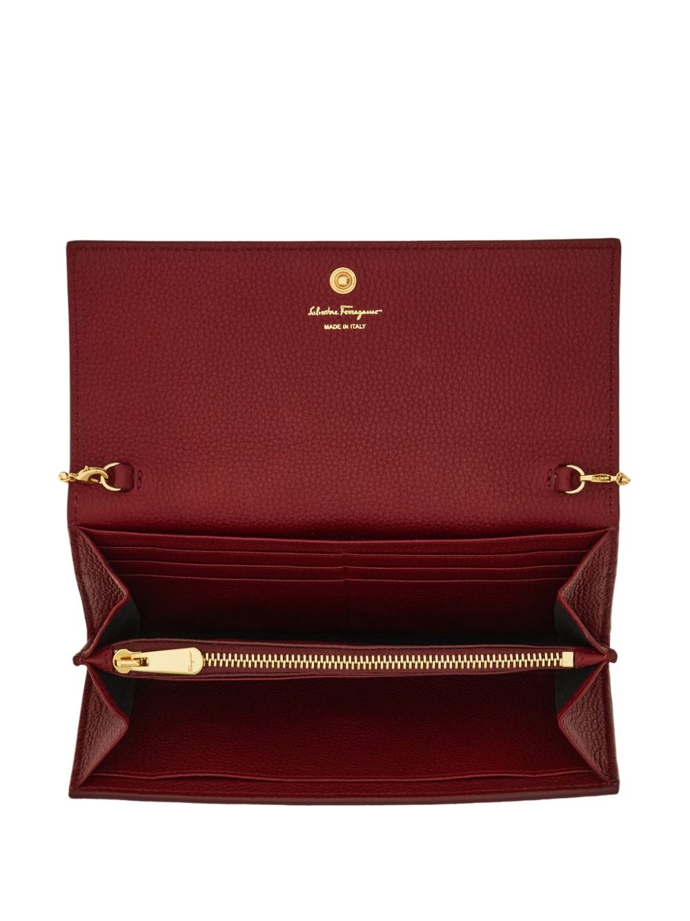 Ferragamo Clutch With Chain Strap