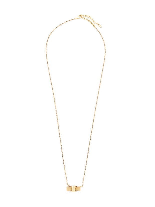 Ferragamo Vara Bow Necklace in Gold