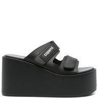 Coperni Platform Slide Sandals In Black