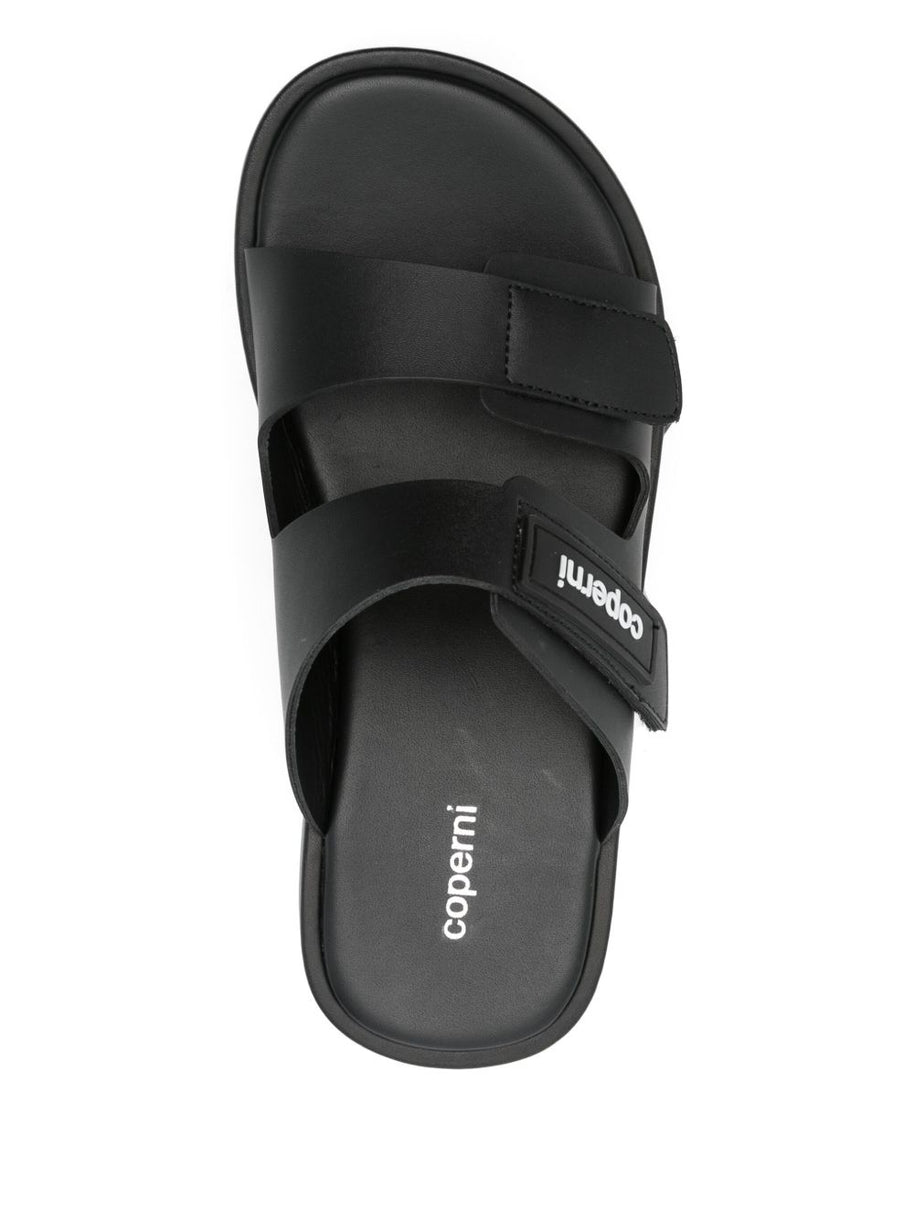 Coperni Platform Slide Sandals In Black