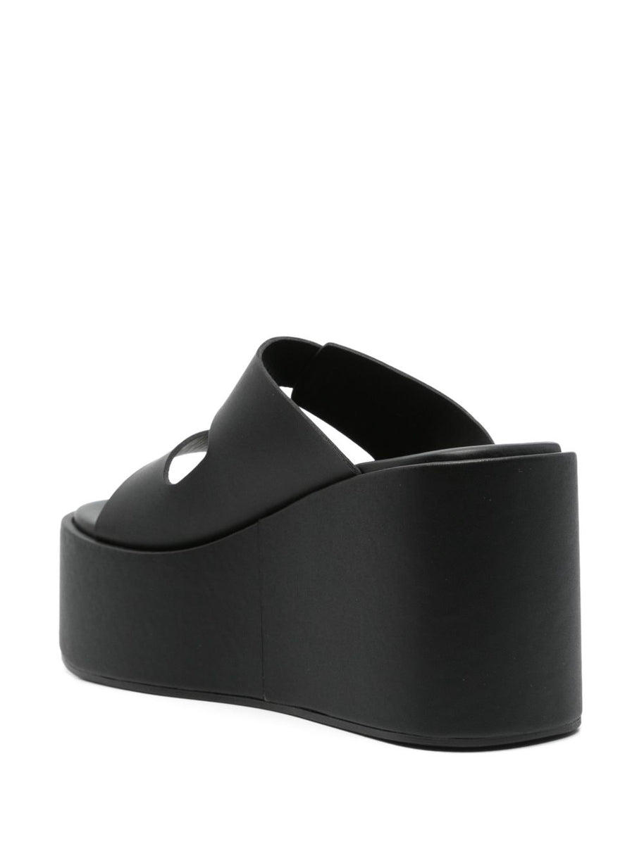 Coperni Platform Slide Sandals In Black