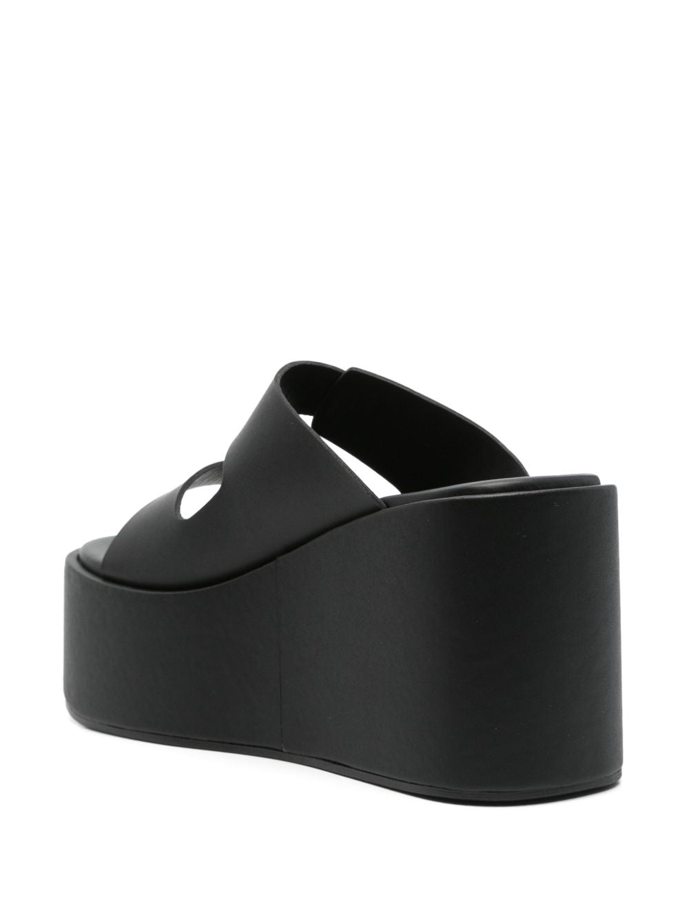 Coperni Platform Slide Sandals In Black