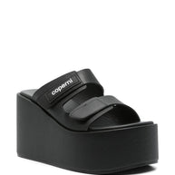 Coperni Platform Slide Sandals In Black