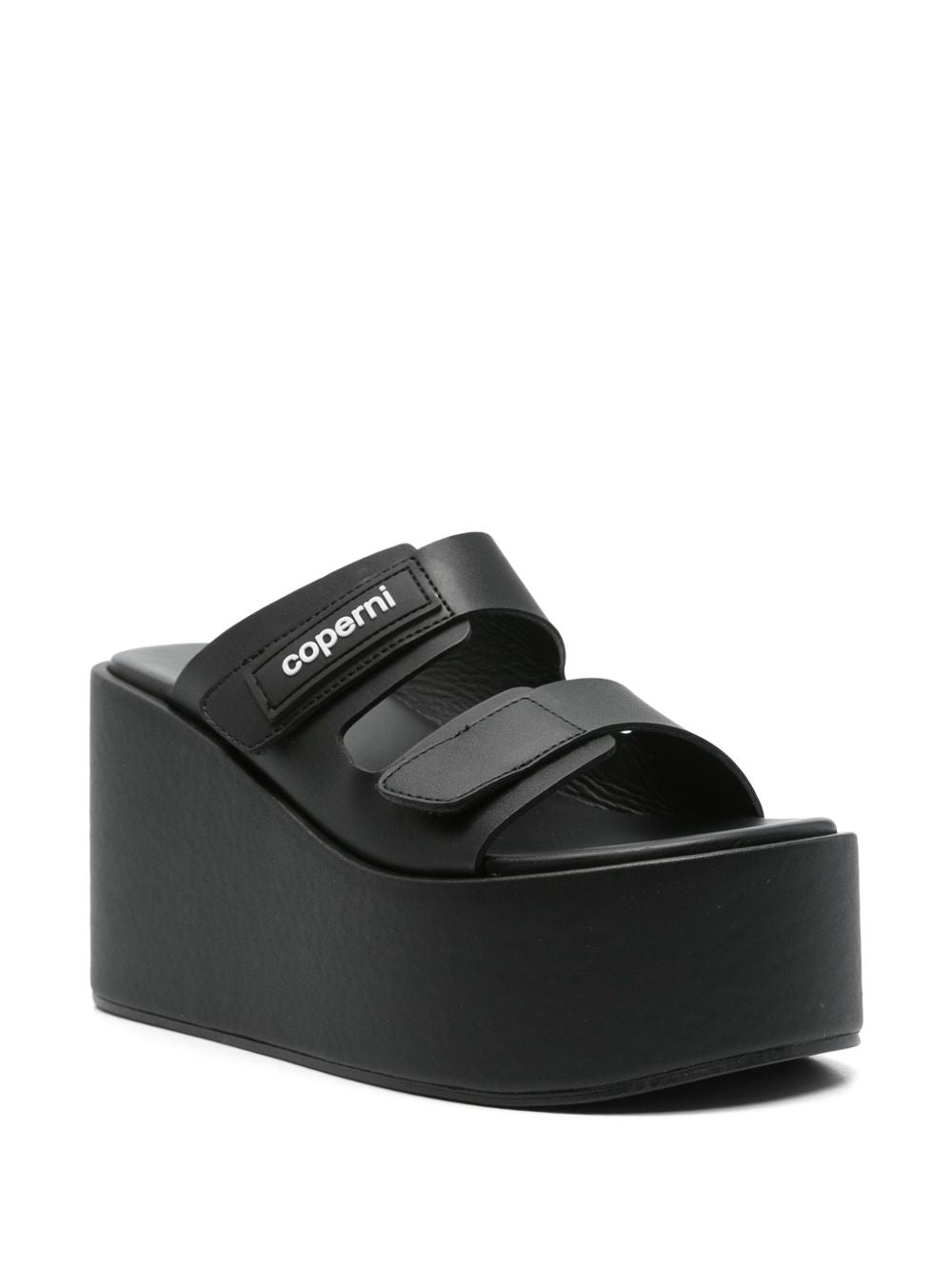 Coperni Platform Slide Sandals In Black