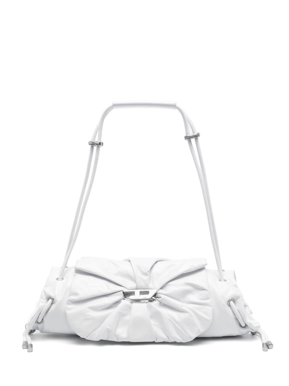 Diesel Scrunch-D Shoulder Bag In White