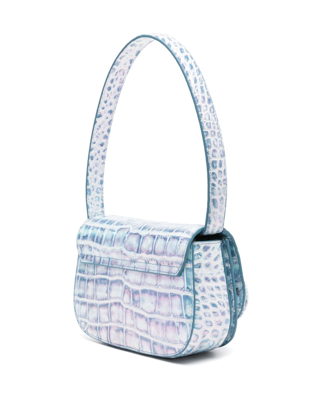 Diesel 1DR Shoulder Bag In Clear Blue