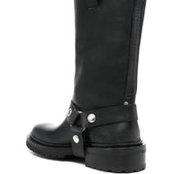 Golden Goose Leather Boots In Black