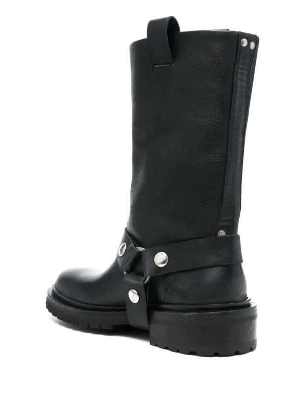 Golden Goose Leather Biker Boots