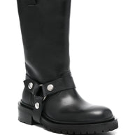 Golden Goose Leather Boots In Black