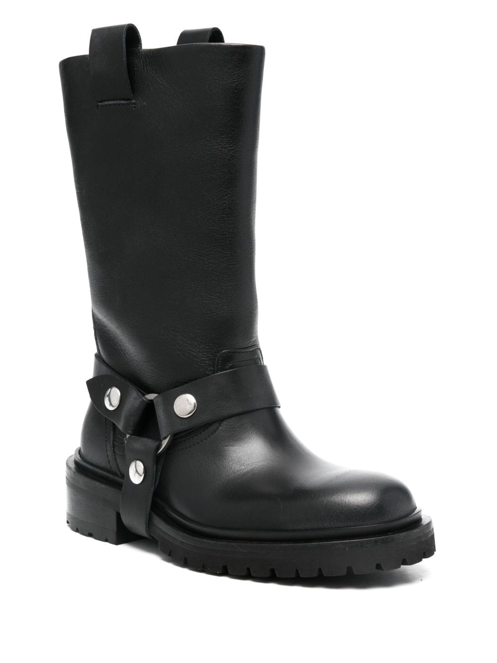 Golden Goose Leather Boots In Black