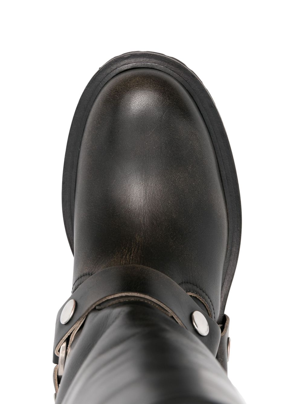 Golden Goose Leather Boots In Black