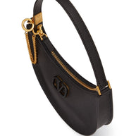 Valentino Garavani VLogo Signature Hobo Mini Bag  - Black