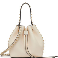 Valentino Garavani Rockstud Bucket Bag In Grainy Calfskin