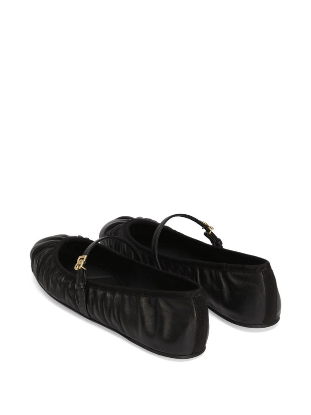 Dolce & Gabbana Nappa Leather Ballet Flats