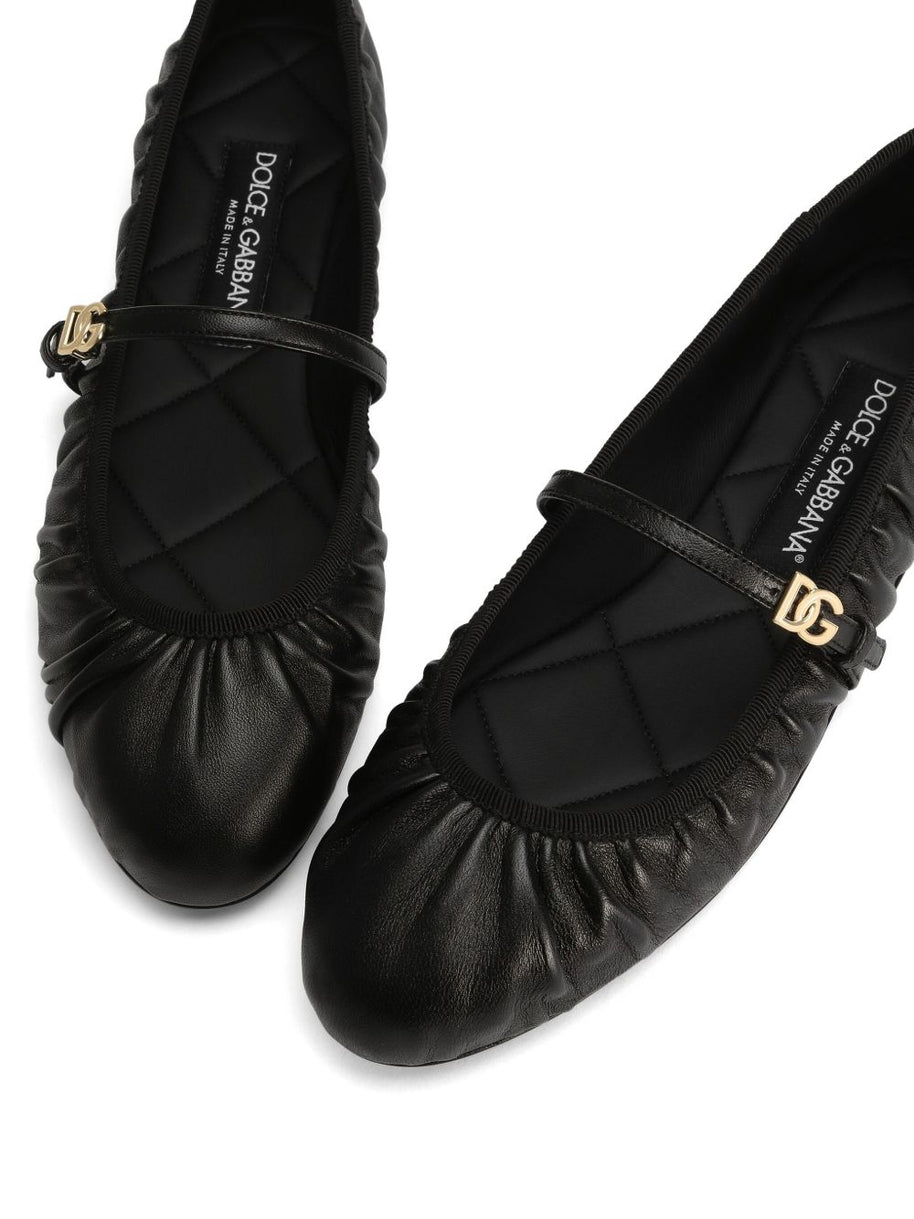 Dolce & Gabbana Nappa Leather Ballet Flats