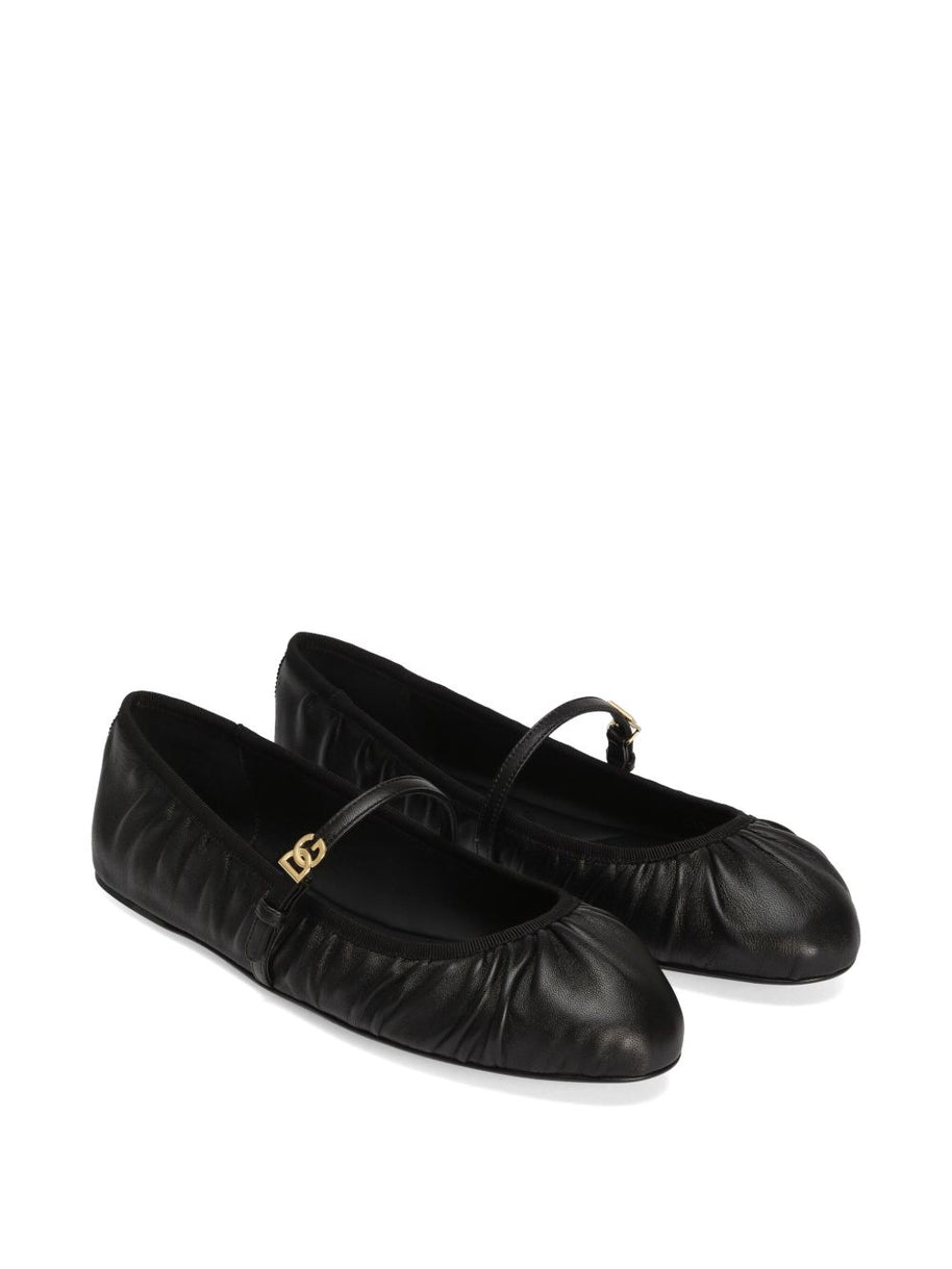 Dolce & Gabbana Nappa Leather Ballet Flats