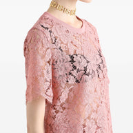 Dolce & Gabbana Lace Top In Powder