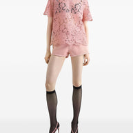 Dolce & Gabbana Lace Top In Powder