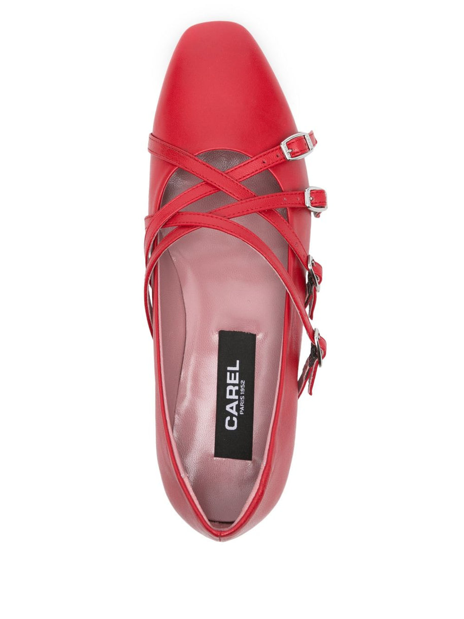CAREL PARIS Eloise Ballet Flats In Red