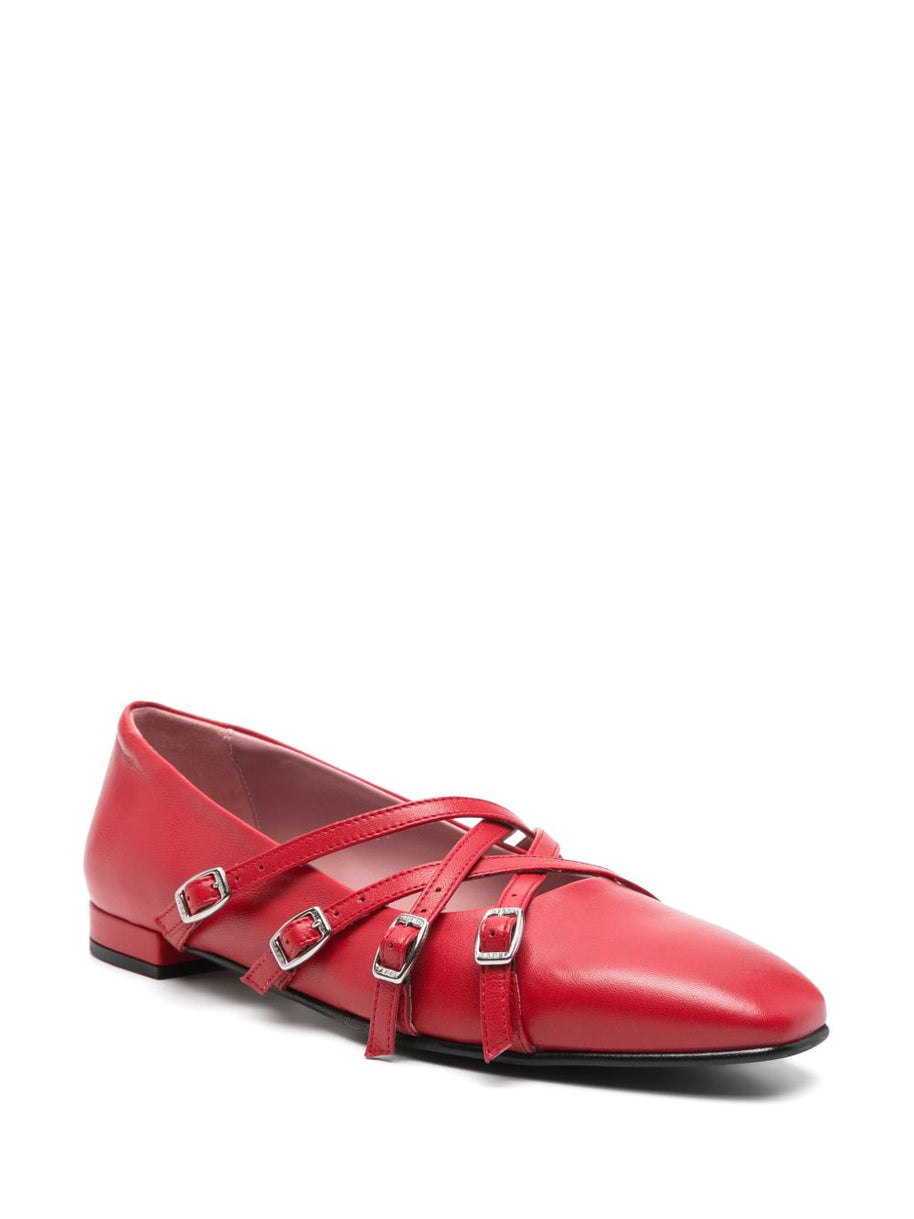 CAREL PARIS Eloise Ballet Flats In Red