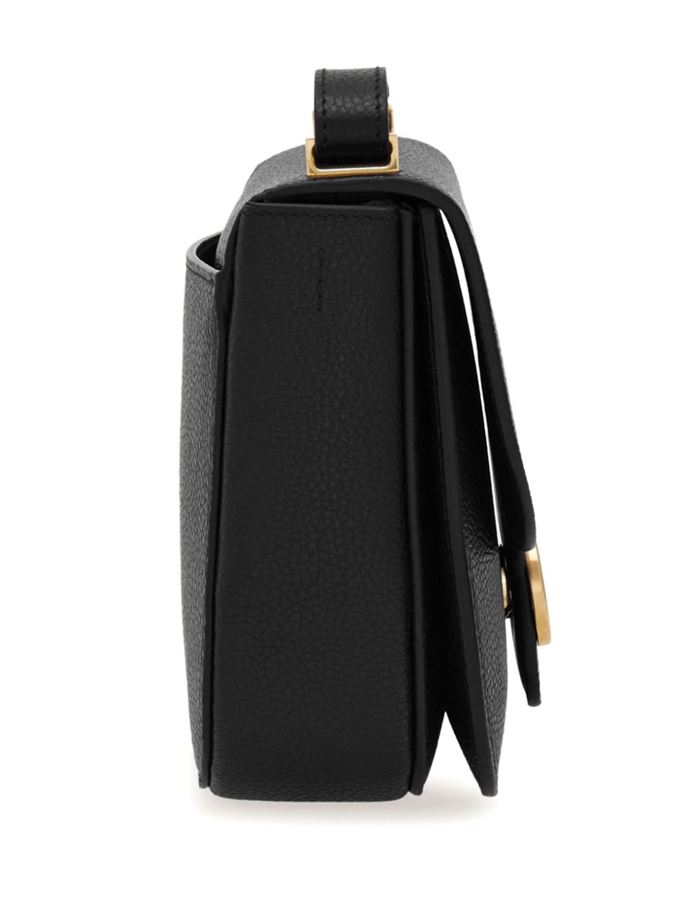 Ferragamo Double Gancini Crossbody Bag In Black