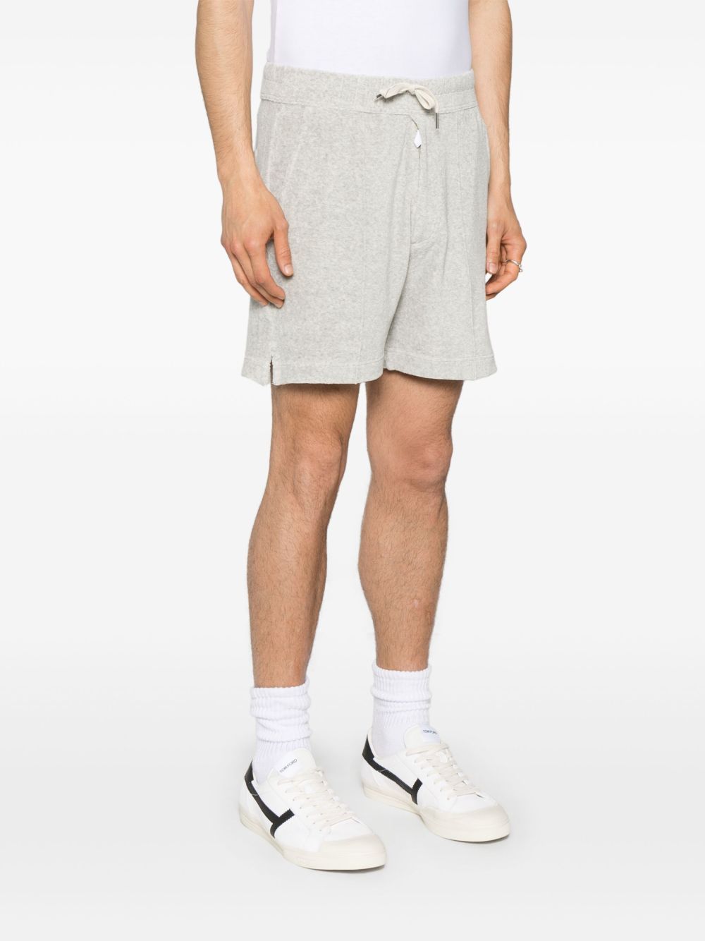 Tom Ford Cotton Shorts In Light Grey