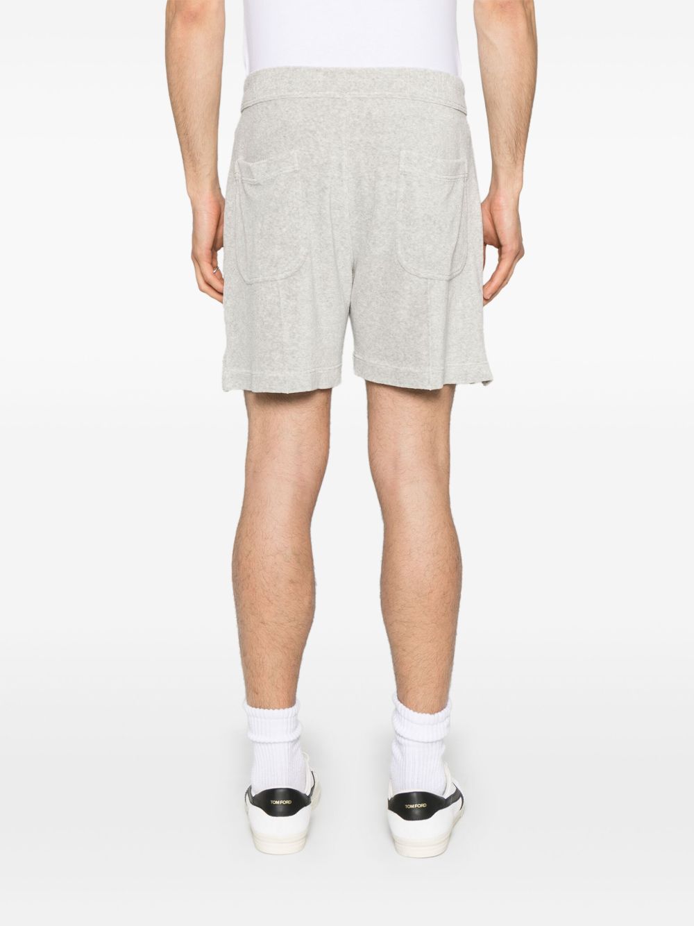 Tom Ford Cotton Shorts In Light Grey