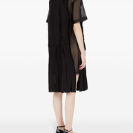 Maison Margiela Décortiqué Shirtdress In Black