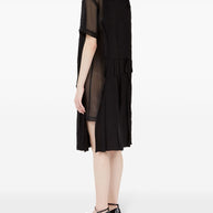 Maison Margiela Décortiqué Shirtdress In Black