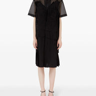 Maison Margiela Décortiqué Shirtdress In Black