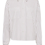 Brunello Cucinelli Striped Shirt In White