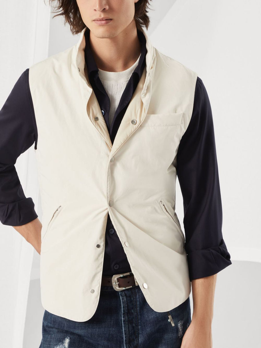 Brunello Cucinelli Water Resistant Vest In White