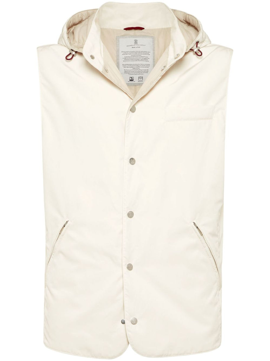 Brunello Cucinelli Water Resistant Vest In White