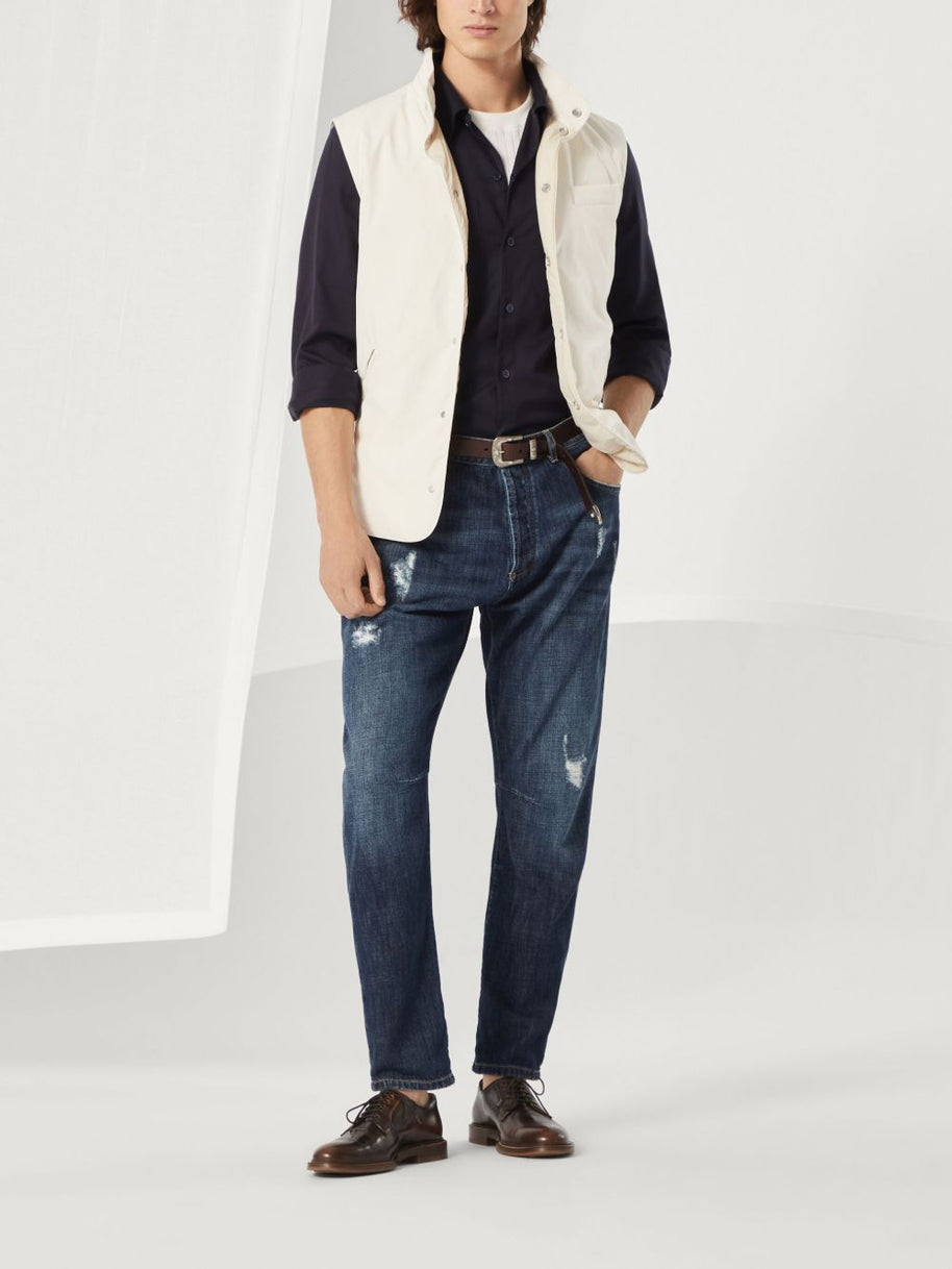 Brunello Cucinelli Water Resistant Vest In White