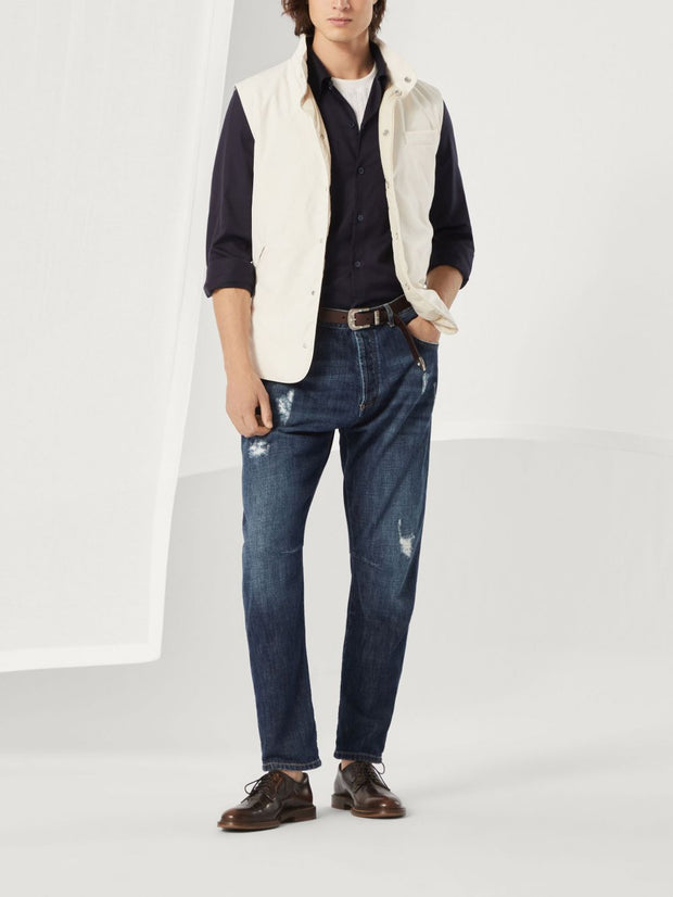 Brunello Cucinelli Water Resistant Vest In White