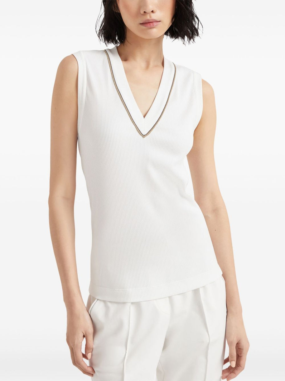 Brunello Cucinelli Top In White