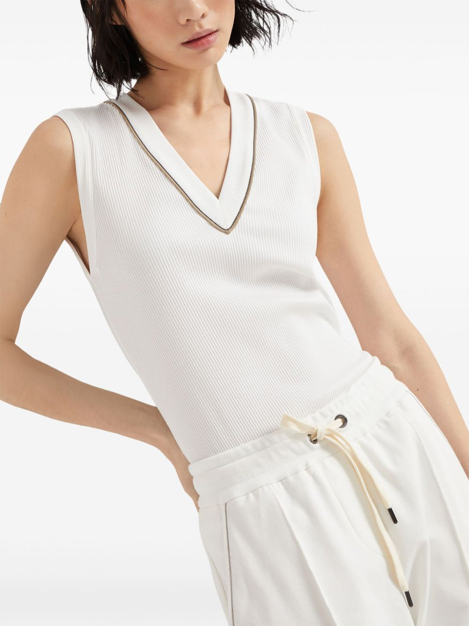 Brunello Cucinelli Top In White
