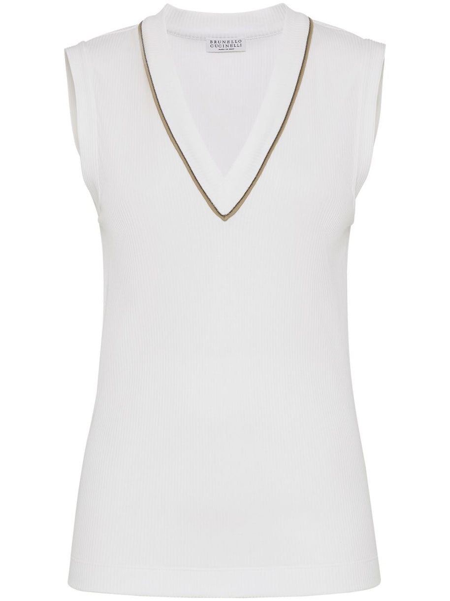 Brunello Cucinelli Top In White