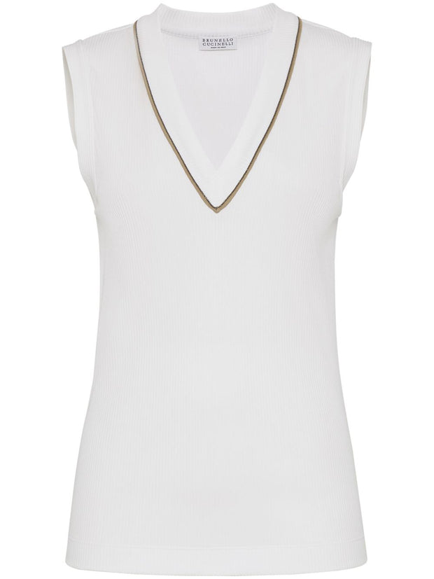 Brunello Cucinelli Top In White