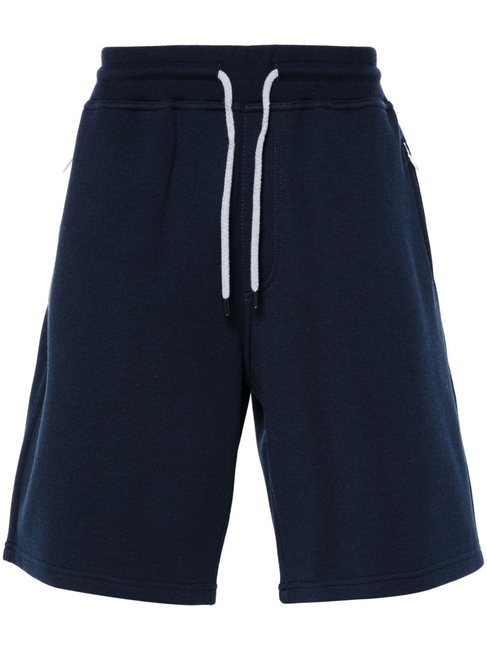 Brunello Cucinelli Cotton Jersey Shorts In Blue