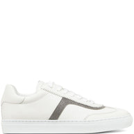 Brunello Cucinelli White Sneakers With Monili Chain Detail