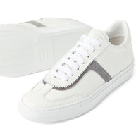 Brunello Cucinelli White Sneakers With Monili Chain Detail