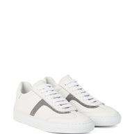 Brunello Cucinelli White Sneakers With Monili Chain Detail