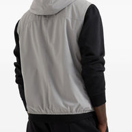 Brunello Cucinelli Hooded Vest In Grey