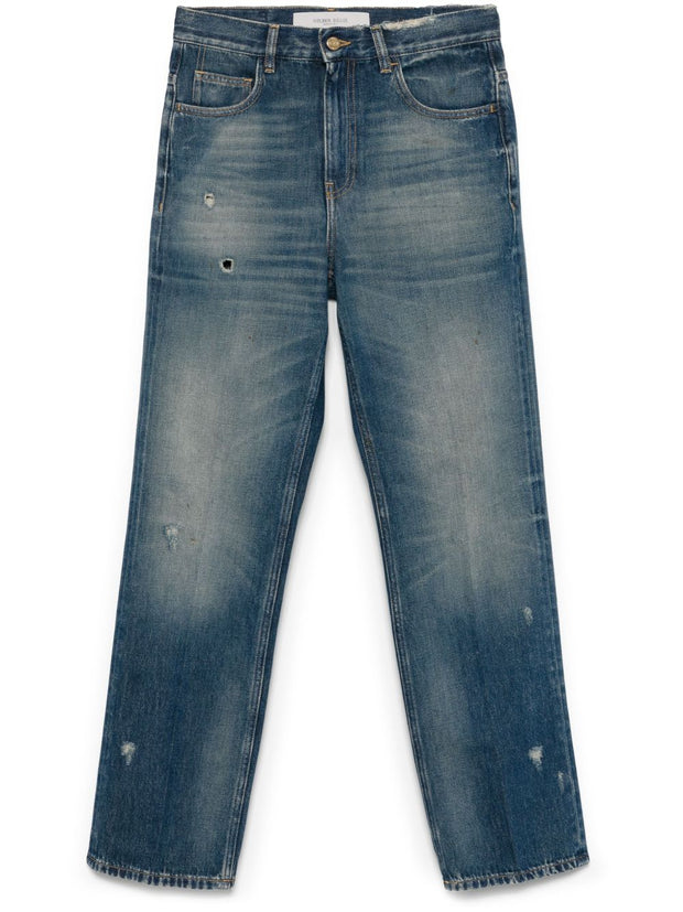 Golden Goose Denim Cotton Jeans In Blue