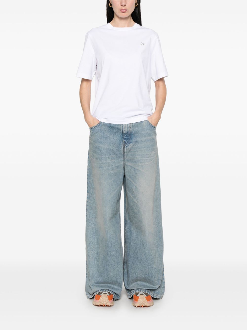 MAISON KITSUNE' T-shirt In White
