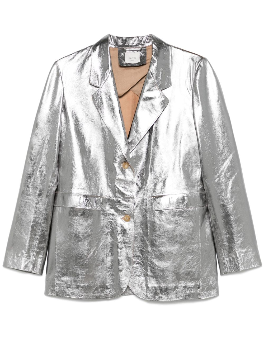 Alysi Metallic Leather Jacket